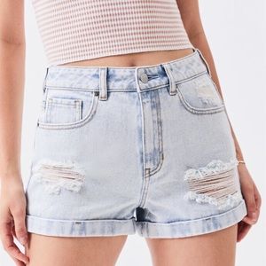 Pacsun light blue high waisted Mom shorts